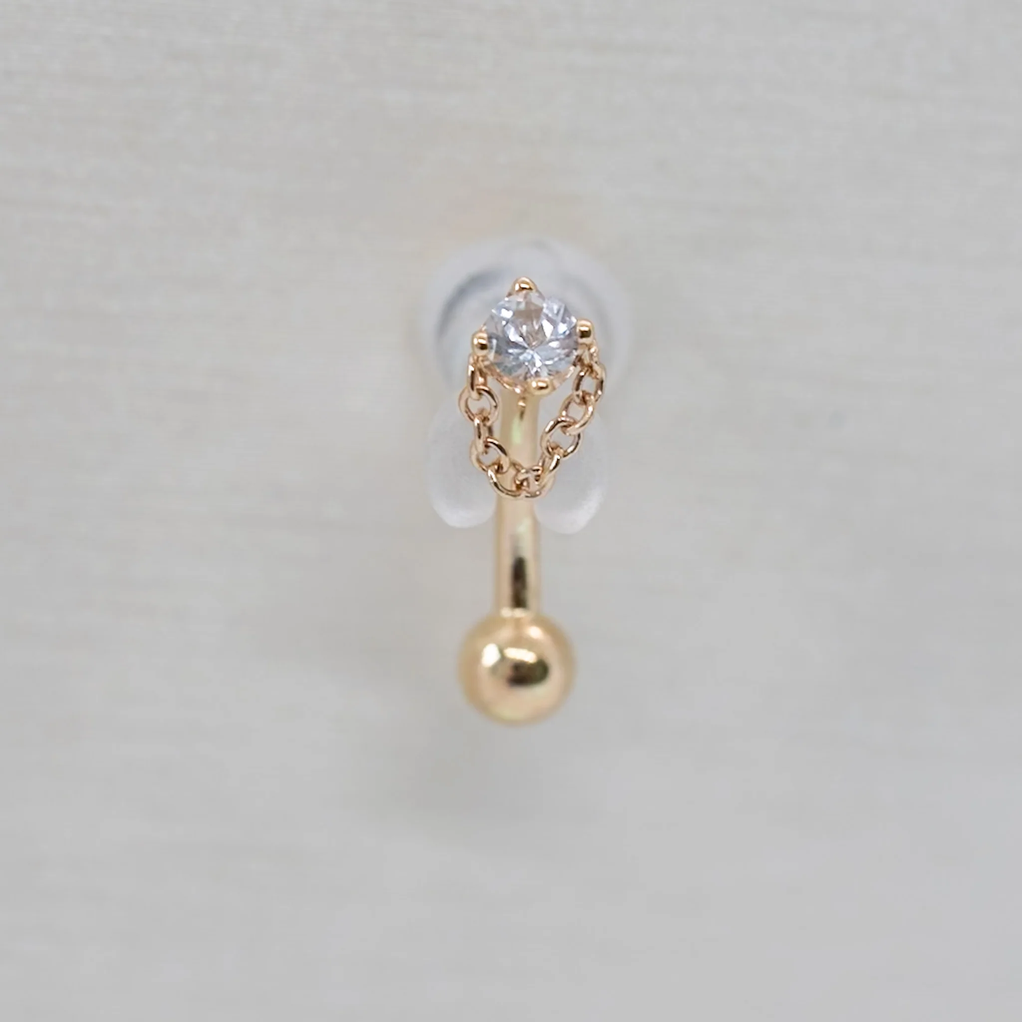 BVLA Rianna Curved Barbell with Fixed Bead - Threaded