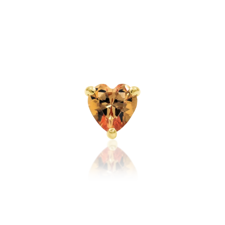 Junipurr Jewelry Dark Champagne Heart