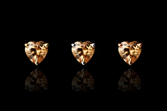 Junipurr Jewelry Dark Champagne Heart - Image 5