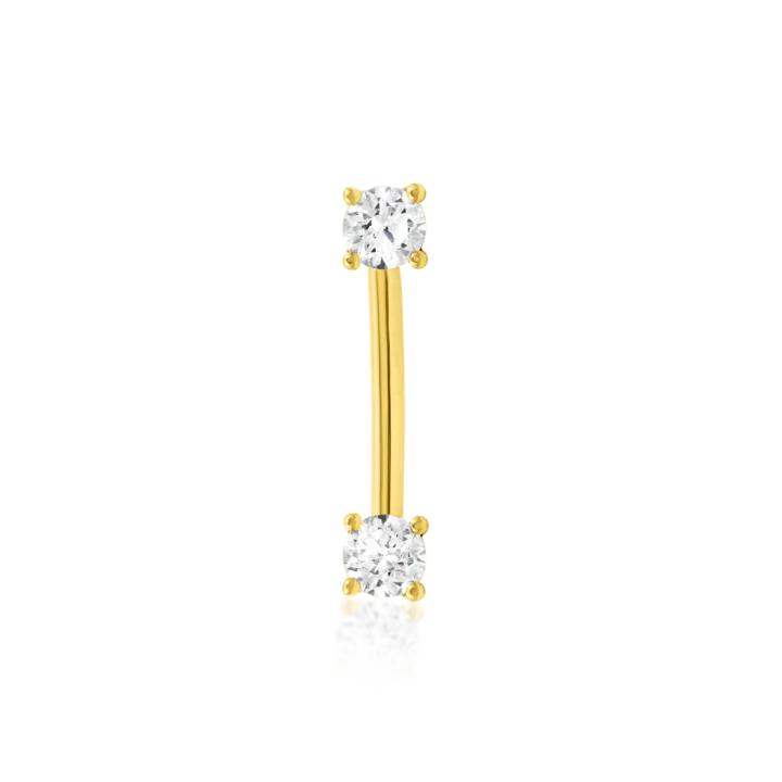 Junipurr Jewelry Empress Curved Gem Barbell (Internally Threaded)