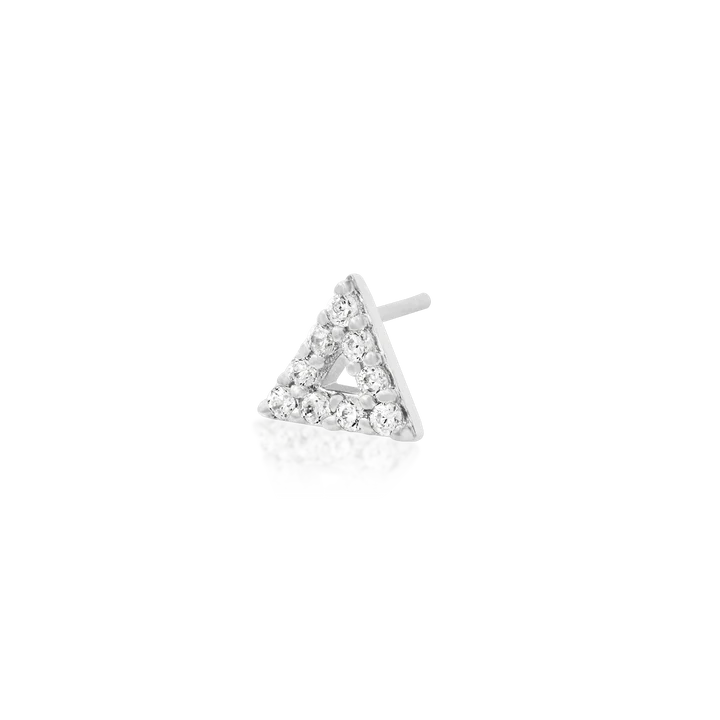 Junipurr Jewelry Gold Triangle With CZ Stones - Image 3