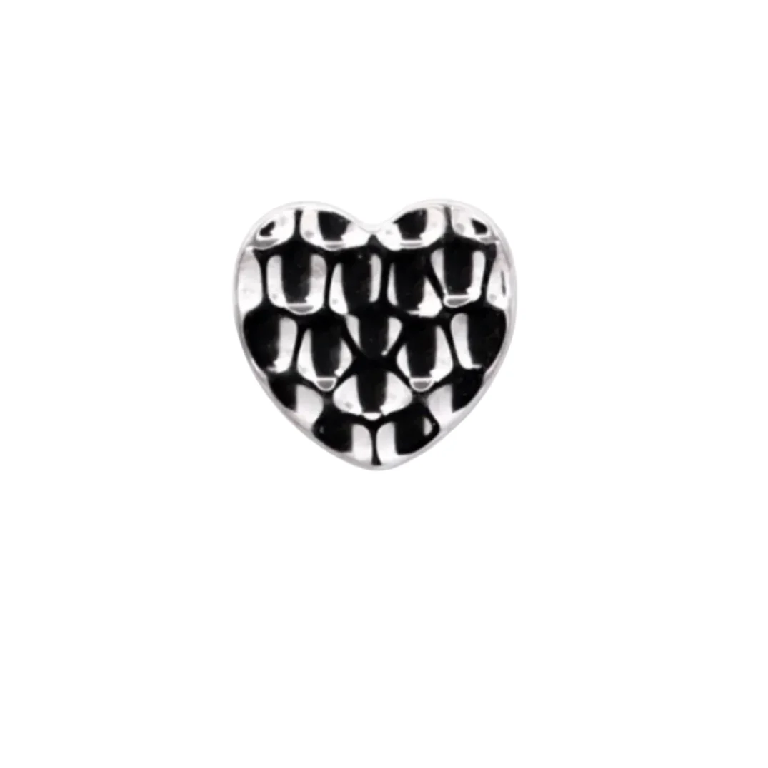 Junipurr Jewelry Titanium Hammered Heart