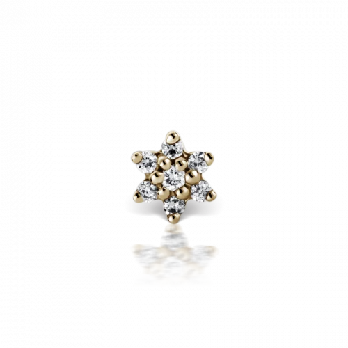 Maria Tash 3mm Diamond Flower Threaded Stud - Image 3