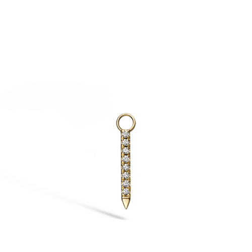 Maria Tash Diamond And Sapphire Eternity Bar Charm - Image 6