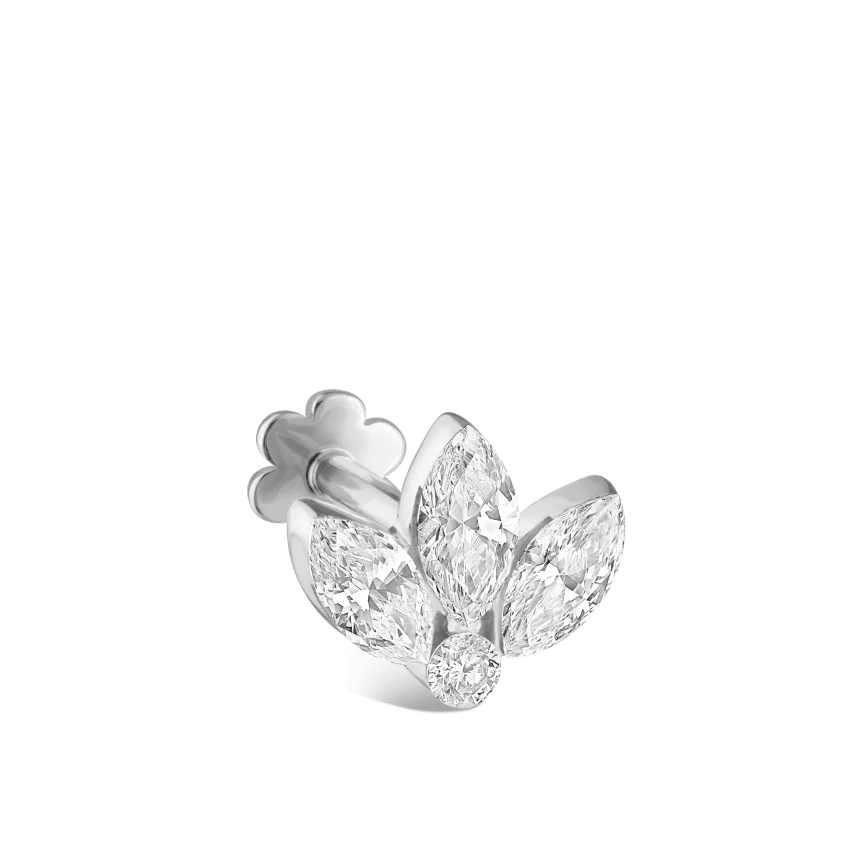 Maria Tash Invisible Diamond Lotus Threaded Stud