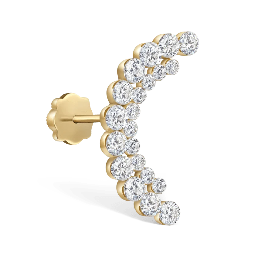 Maria Tash Invisible Set Apsara Curve Threaded Stud