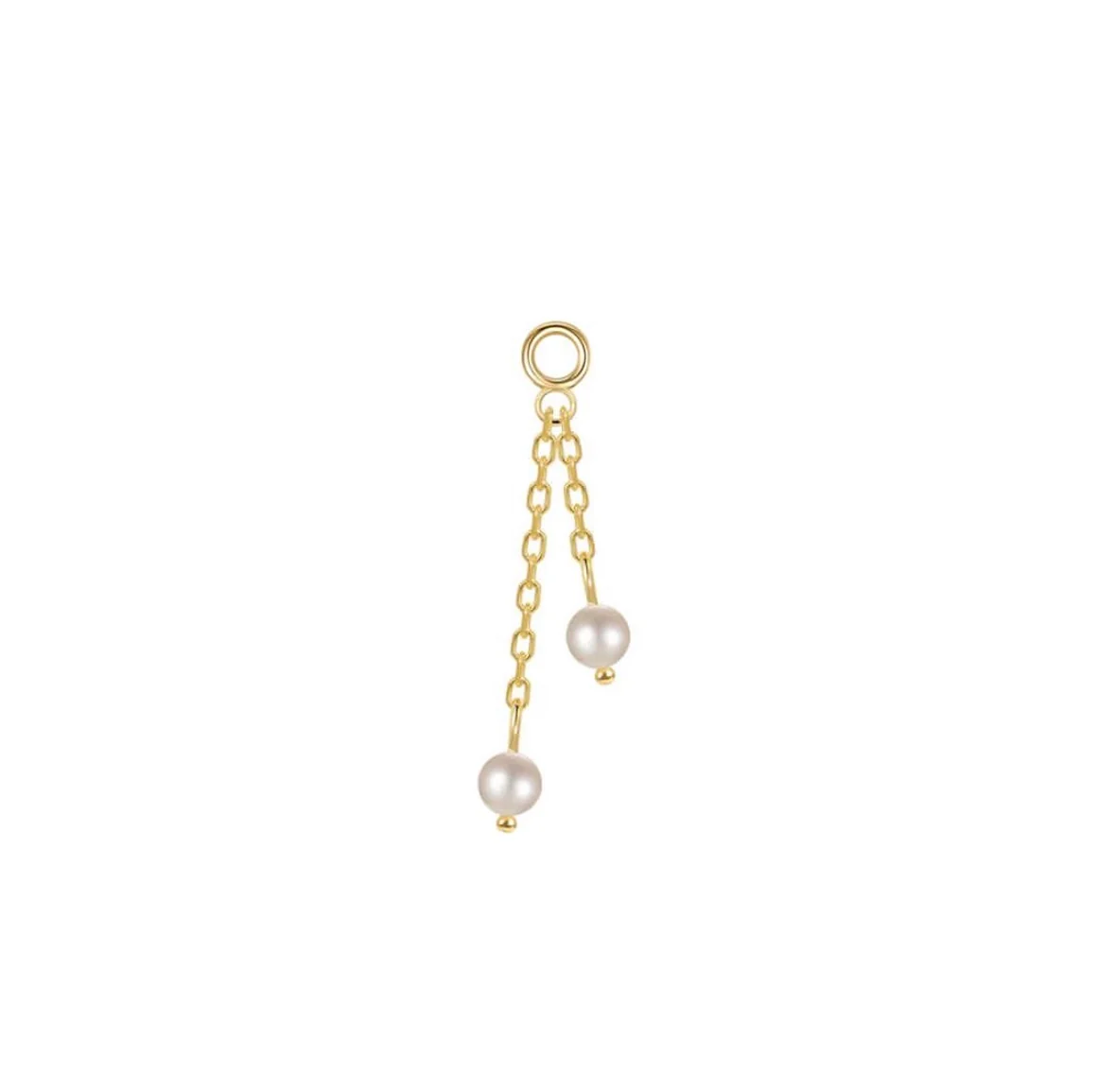 Modern Mood Double Pearl On Chain
