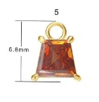 Modern Mood Limited Edition - Freeform Spessartite Garnet Charm - Image 4
