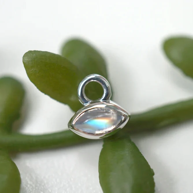 Modern Mood Marquise Collection - Eve Charm With Moonstone - Image 2