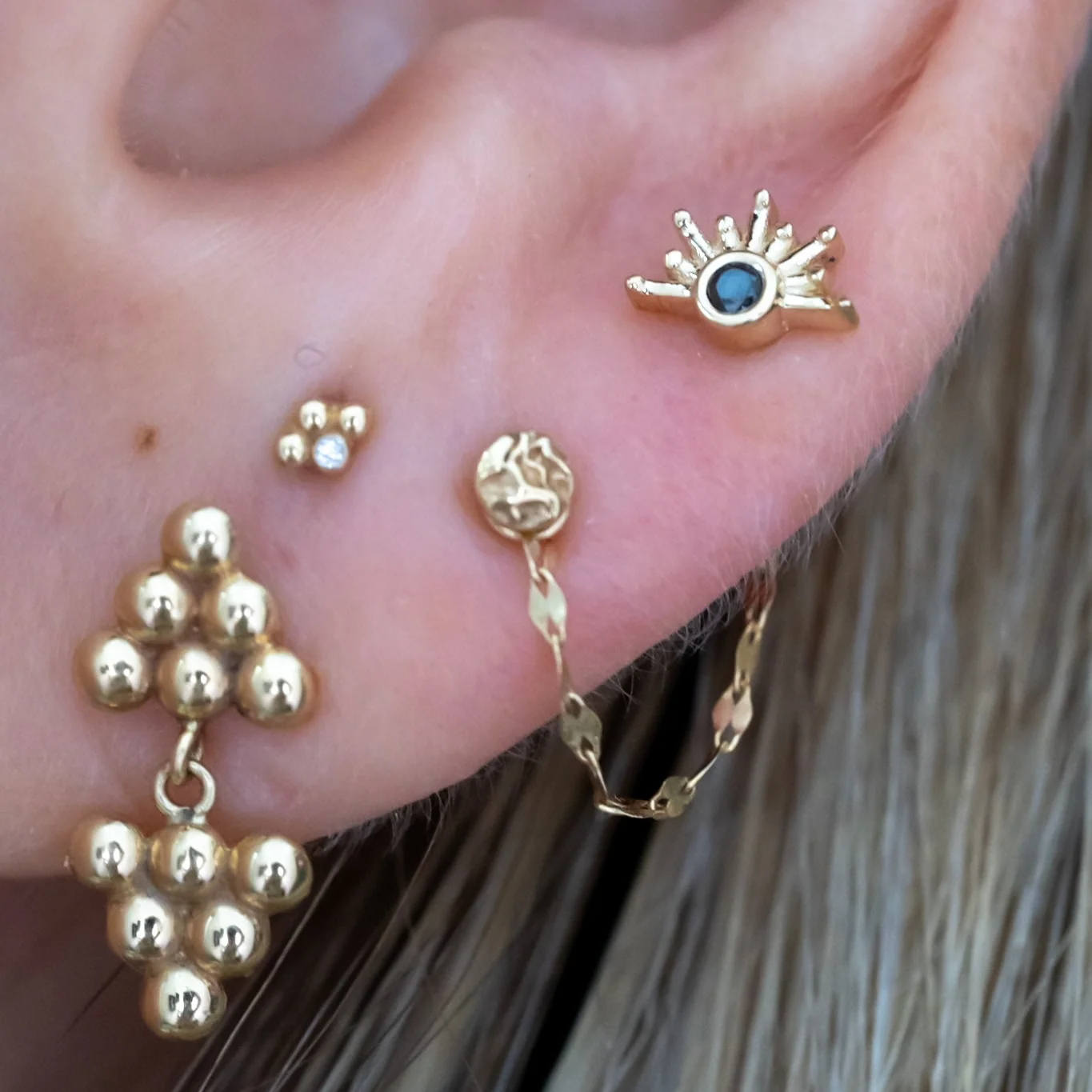 Stacked Lobe Piercing - Image 2