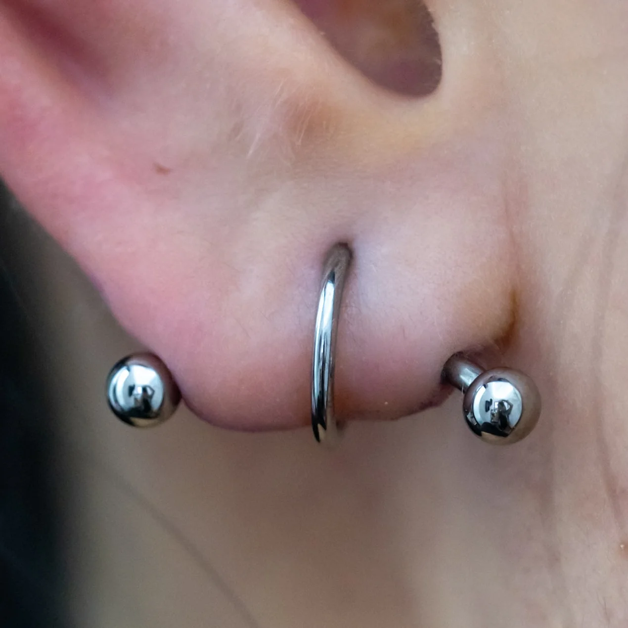 Transverse Lobe Piercing